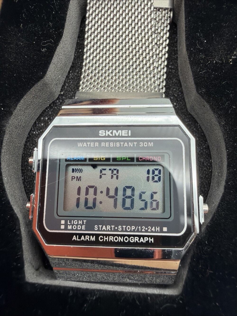 Classic Unisex Women's Men's Digital Multifunction Sports Watch Stainless Steel